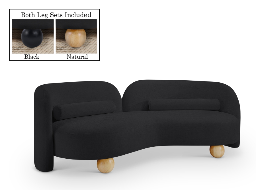 Daphne 89" Chenille Fabric Upholstered Sofa