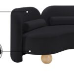 Daphne 64" Velvet Upholstered Loveseat