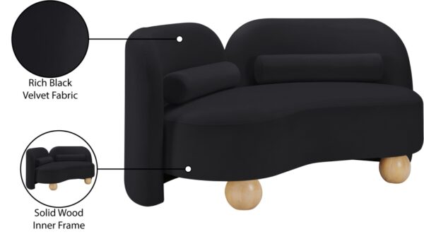 Daphne 64" Velvet Upholstered Loveseat