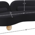 Daphne 89" Velvet Upholstered Sofa