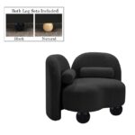 Daphne Boucle Fabric Upholstered Chair
