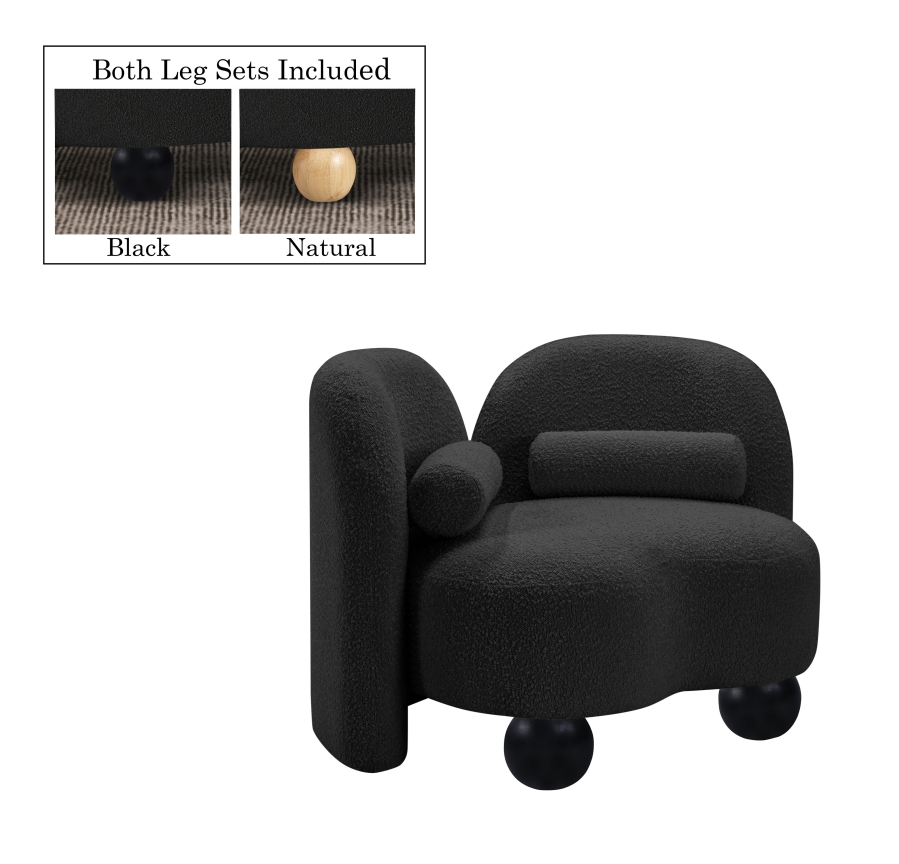 Daphne Boucle Fabric Upholstered Chair