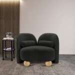 Daphne Boucle Fabric Upholstered Chair