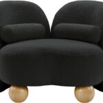 Daphne Boucle Fabric Upholstered Chair