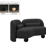 Daphne 64" Boucle Fabric Upholstered Loveseat
