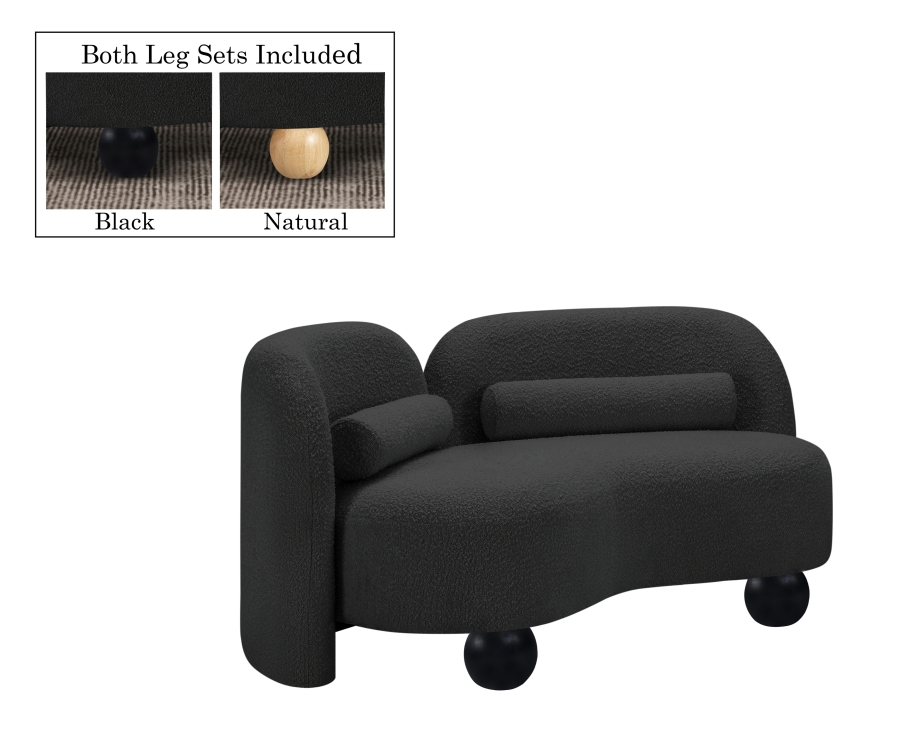 Daphne 64" Boucle Fabric Upholstered Loveseat