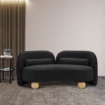 Daphne 64" Boucle Fabric Upholstered Loveseat