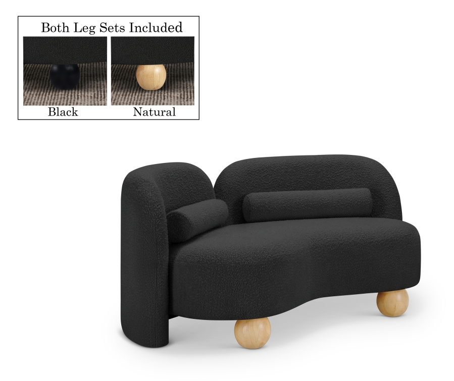 Daphne 64" Boucle Fabric Upholstered Loveseat