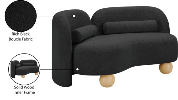Daphne 64" Boucle Fabric Upholstered Loveseat