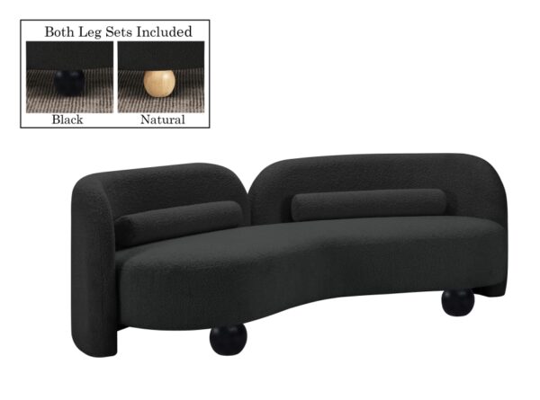 Daphne 89" Boucle Fabric Upholstered Sofa