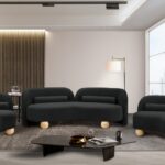 Daphne 89" Boucle Fabric Upholstered Sofa