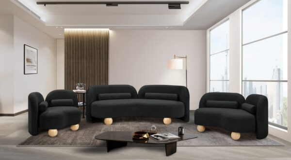 Daphne 89" Boucle Fabric Upholstered Sofa