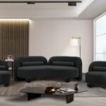 Daphne 89" Boucle Fabric Upholstered Sofa