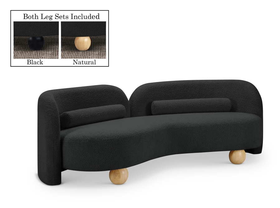 Daphne 89" Boucle Fabric Upholstered Sofa
