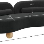 Daphne 89" Boucle Fabric Upholstered Sofa