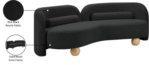 Daphne 89" Boucle Fabric Upholstered Sofa