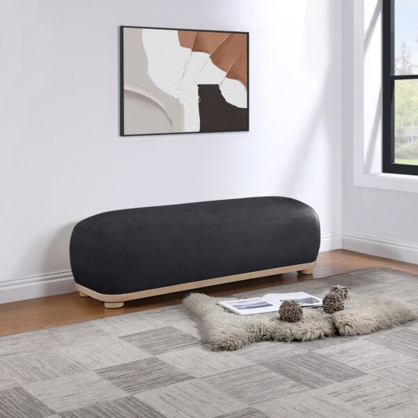 Calum Chenille Fabric Upholstered Bench