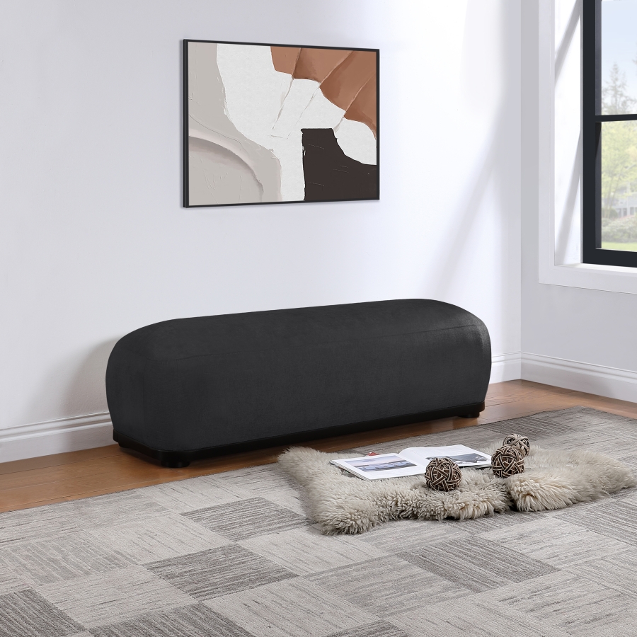 Calum Chenille Fabric Upholstered Bench