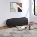 Calum Chenille Fabric Upholstered Bench