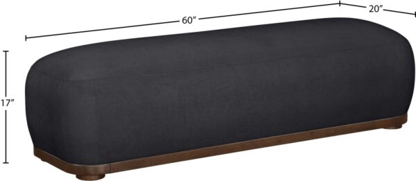 Calum Chenille Fabric Upholstered Bench