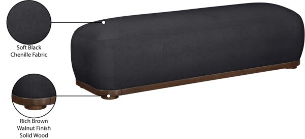 Calum Chenille Fabric Upholstered Bench