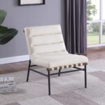 Burke Vegan Leather Upholstered Accent Chair