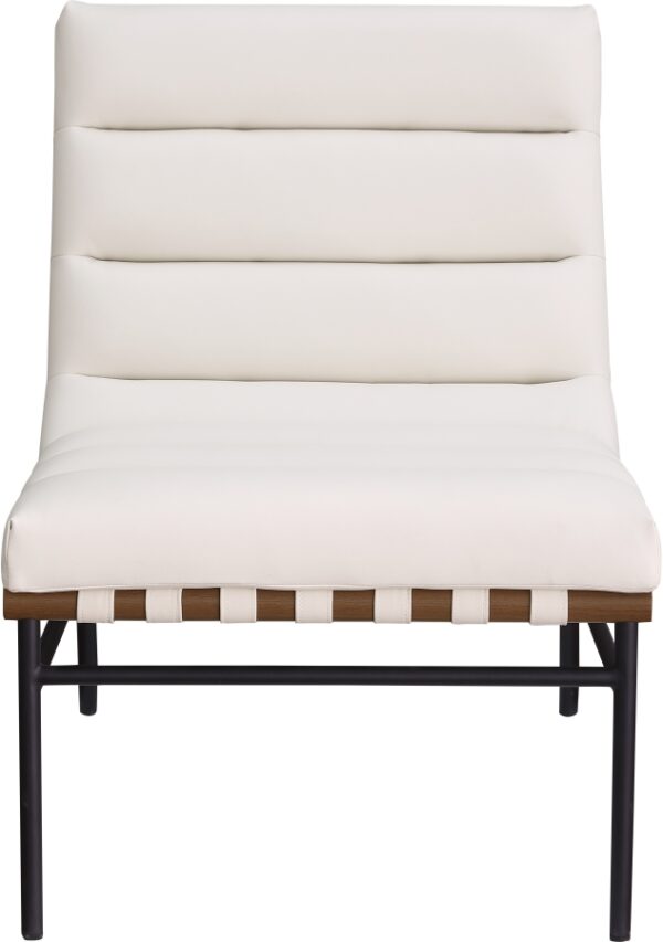 Burke Vegan Leather Upholstered Accent Chair