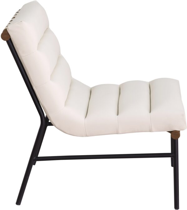 Burke Vegan Leather Upholstered Accent Chair
