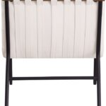 Burke Vegan Leather Upholstered Accent Chair