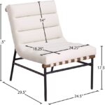 Burke Vegan Leather Upholstered Accent Chair