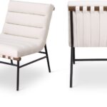 Burke Vegan Leather Upholstered Accent Chair