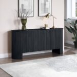 Belinda Beech Wood And Oak Veneer Sideboard / Buffet