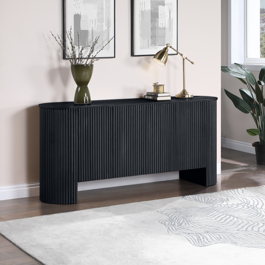 Belinda Beech Wood And Oak Veneer Sideboard / Buffet