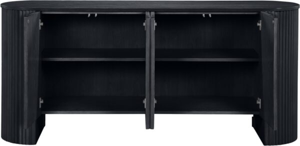 Belinda Beech Wood And Oak Veneer Sideboard / Buffet
