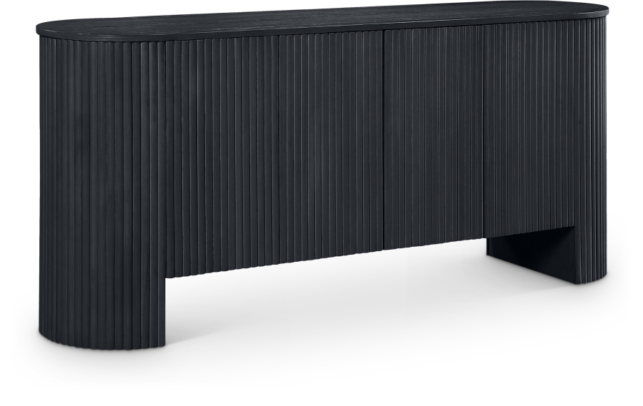 Belinda Beech Wood And Oak Veneer Sideboard / Buffet