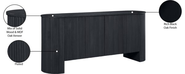 Belinda Beech Wood And Oak Veneer Sideboard / Buffet