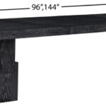 Anzio 96" - 144" Oak Veneer Extendable Dining Table