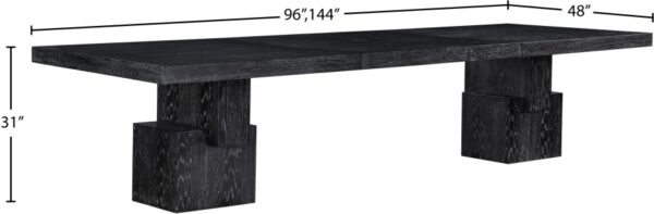 Anzio 96" - 144" Oak Veneer Extendable Dining Table