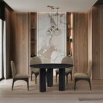 Colosseum 54" Solid Wood And Oak Veneer Dining Table