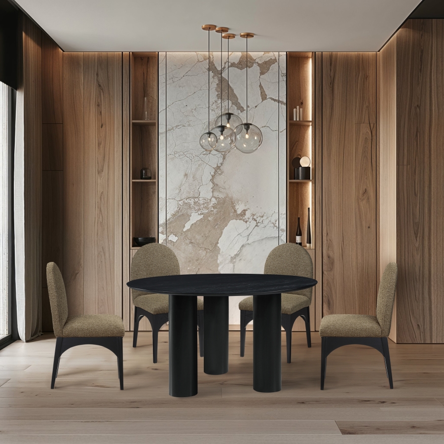 Colosseum 54" Solid Wood And Oak Veneer Dining Table