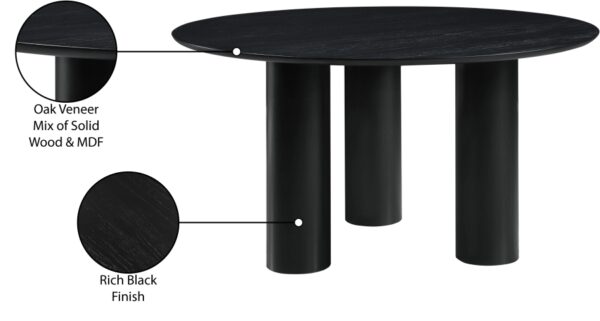 Colosseum 54" Solid Wood And Oak Veneer Dining Table