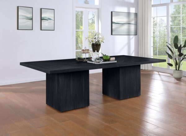 Belinda 54" Beech Wood And Oak Veneer Modular Dining Table