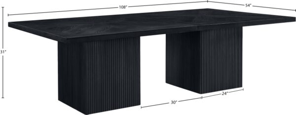 Belinda 54" Beech Wood And Oak Veneer Modular Dining Table