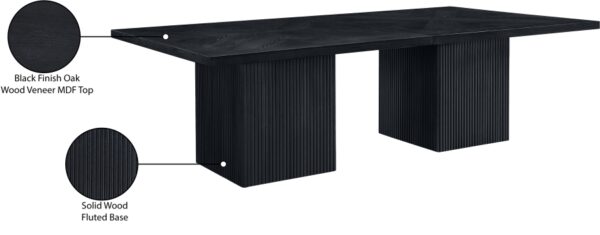 Belinda 54" Beech Wood And Oak Veneer Modular Dining Table