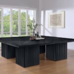 Belinda 108" Beech Wood And Oak Veneer Modular Dining Table