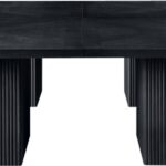 Belinda 108" Beech Wood And Oak Veneer Modular Dining Table