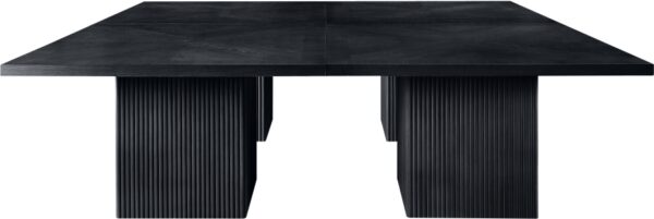 Belinda 108" Beech Wood And Oak Veneer Modular Dining Table