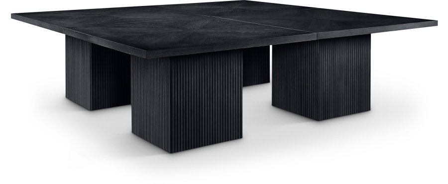 Belinda 108" Beech Wood And Oak Veneer Modular Dining Table