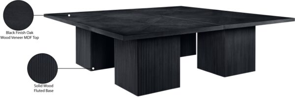 Belinda 108" Beech Wood And Oak Veneer Modular Dining Table