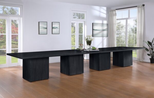 Belinda 54" Beech Wood And Oak Veneer Modular Dining Table
